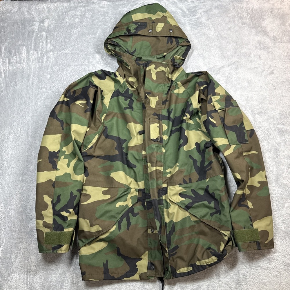 US Military Field Army Jacket Camo Cold Weather Parka Men Small Waterproof